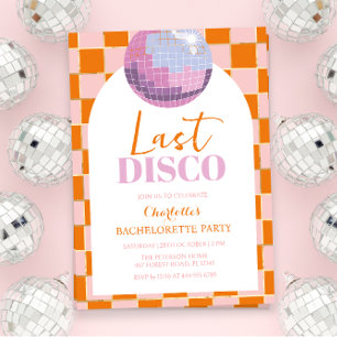 Senaste inbjudan till Disco Bachelorette-partiet