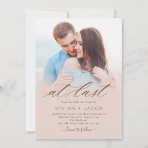 Senaste inbjudan till fotobröllop