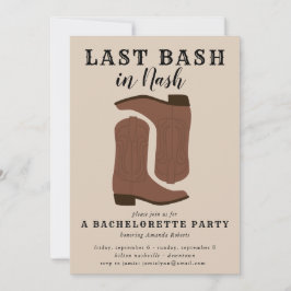 Senaste inbjudan till Nash Bachelorette Boots