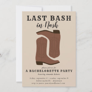 Senaste inbjudan till Nash Bachelorette Boots