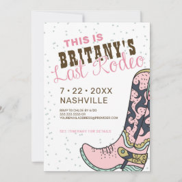 Senaste inbjudan till Rodeo Rosa Bachelorette-part