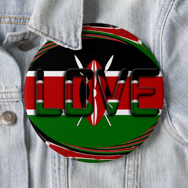 Senaste Kenya Pinback-knapp Knapp (In Situ)