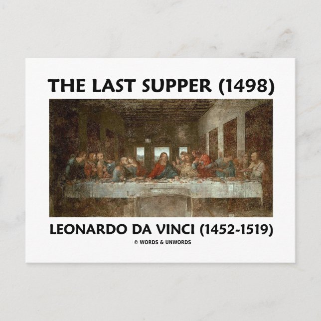 Senaste leveransen (1498) från Leonardo da Vinci Vykort (Framsida)