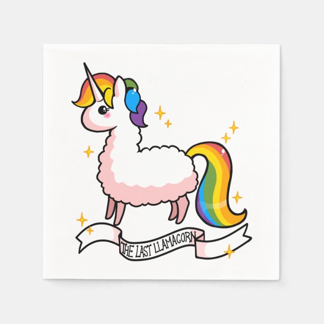 Senaste Llamacorn Pappersservett (Framsidan)