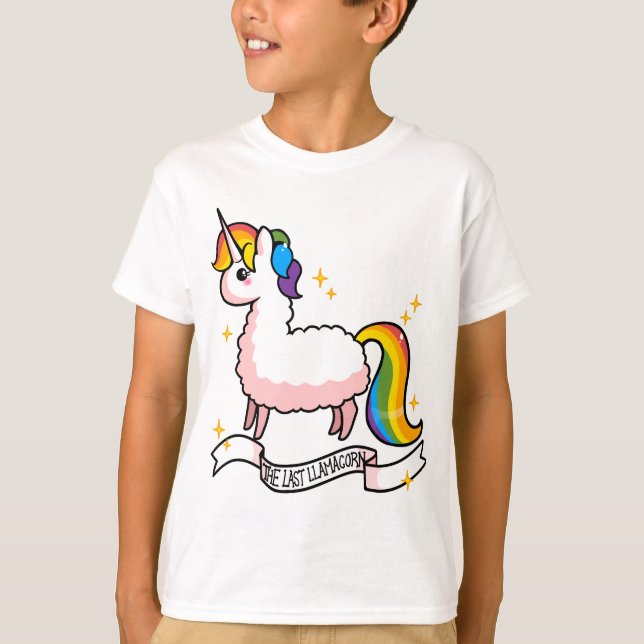 Senaste Llamacorn T Shirt (Framsida)