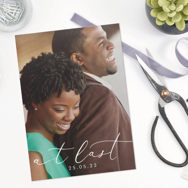 Senaste moderna fotoöverlägg för calligrafi spara datumet (Skapare uppladdad)