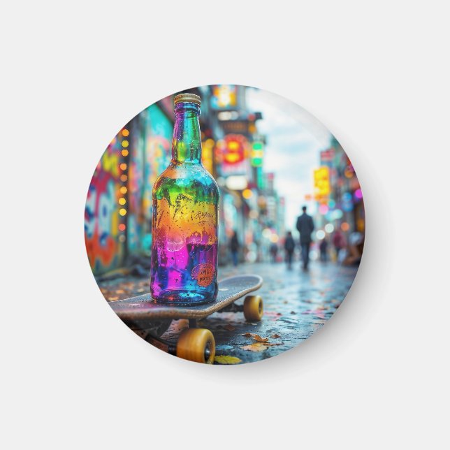 Senaste neondroppen magnet (Framsidan)