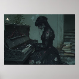 Senaste nokturne | Gothic Girl vid Ruining Piano Poster