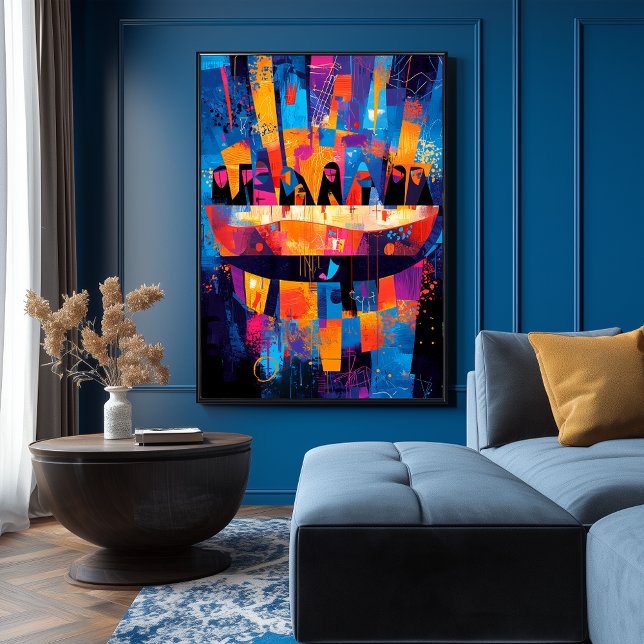 Senaste ombildade nätaggregat - Abstraktens geomet Poster (Skapare uppladdad)