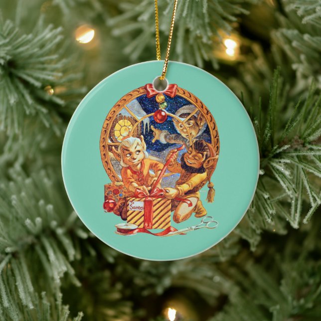 Senaste Paket-prydnaden Julgransprydnad Keramik (Träd)