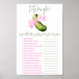 Senaste plockning, Låt oss spel för engångsskugga Poster