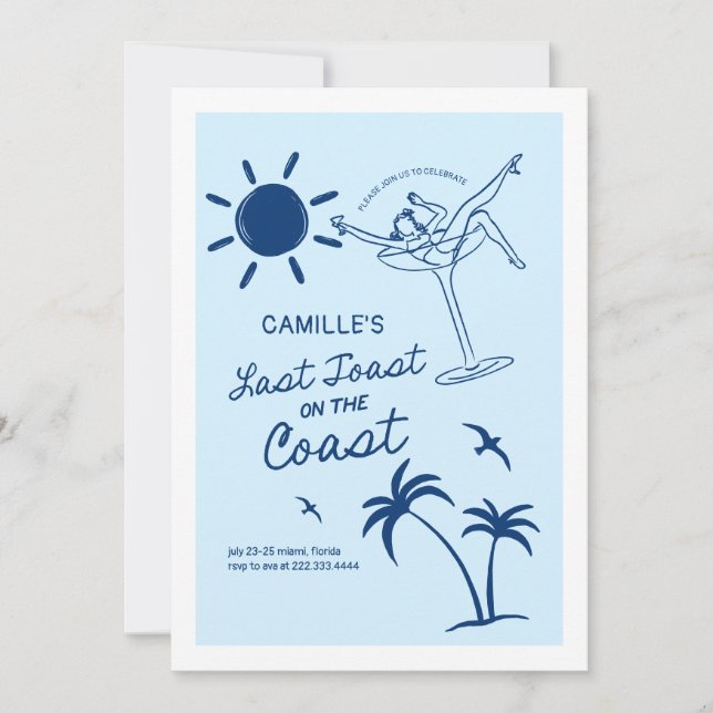 Senaste popup-inbjudan till Bachelorette Helg-bloc Inbjudningar (Framsida)