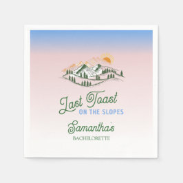 Senaste popup-meny på Slope Skiing Winter BACH Hel Pappersservett