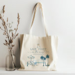 Senaste popup på Kusten Bachelorette Tote Bag Tygkasse<br><div class="desc">Få party att börja med den här sista skål på kusten, bachelorette tote bags. De kan njuta av väskan på stranden. Den här designen har en avslappnande strandscen med två strandstolar och sveper över handflatan träd. Modern elegant typsnitt gör den här perfekten till din händelse. Se hela samlingen för mer...</div>