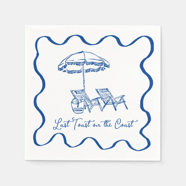 Senaste popup på Kusten Cocktail Napkin Pappersservett (Framsidan)