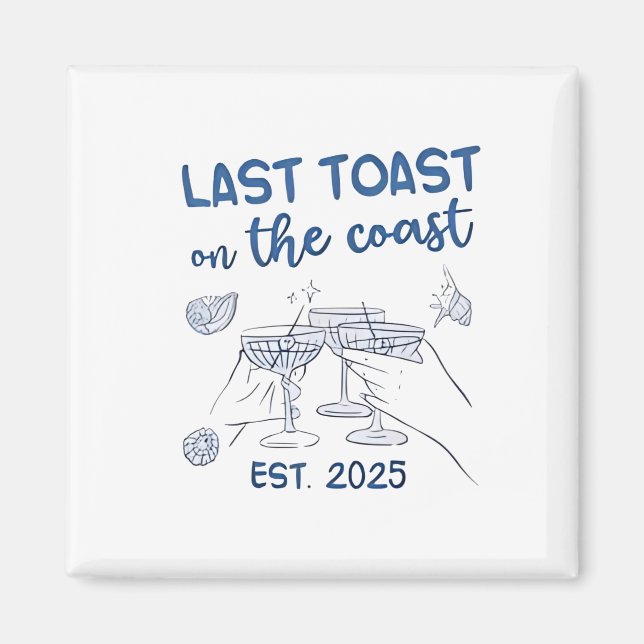 Senaste popup på Kusten sten 2025 Magnet (Framsidan)