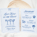 Senaste popup på stränderna Kusten Elegant Hand pl Inbjudningar<br><div class="desc">Denna elegant "Last Toast on the Kusten" är en perfekt för en strand eller kustbachelorette firande. Utformningen har ett vackert havsbottentema, med ett typsnitt för snyggten och en sofistikerad layout som säkert kommer att imponera på dina gäster. På inbjudningens baksida hittar du all information om bakteriepartiet i helg, skapar det...</div>
