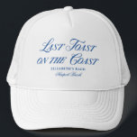Senaste popup på stränderna Kusten Elegant Hand pl Keps<br><div class="desc">Denna elegant "Last Toast on the Kusten" är en perfekt för en strand eller kustbachelorette firande. Utformningen har ett vackert havsbottentema, med ett typsnitt för snyggten och en sofistikerad layout som säkert kommer att imponera på dina gäster. Vare sig du planerar en ceremoni i bäckenet eller en kustmottagning, kommer inbjudan...</div>
