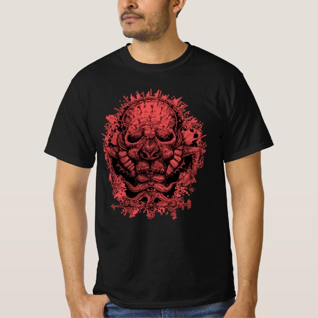 Senaste Röd varning för Mutation T Shirt (Framsida)
