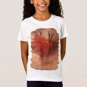 Senaste röda Löven på Mörk Grenar T Shirt