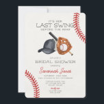 Senaste sådden före Basebollens Möhippa i Ring Inbjudningar<br><div class="desc">Det är hennes sista sväng före ring! Gå upp till tallriken och slå ett springa hemma med vår klassiska baseball-temaparty-dekoration, perfekt för din lilla nybörjardag! Den här roligten samlar in den tidlösa charmen för USA:s favoritpass. Vår dekorator kommer att göra nästa firande till ett stort slam! Låt mig hjälpa dig...</div>
