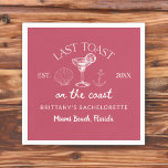 Senaste sammandrabbningen på partiet Kusten Beach  Pappersservett<br><div class="desc">Förbättra firande med den sista popkonsten på Kusten Beach Bachelorette Party Napkins. De här blöjorna är en perfekt för att få en fin kontakt med din bachelorette-fest på stranden. De är tillverkade av högkvalitativa, absorberande pappra, både praktiska och dekorativa, och är idealiska för att hantera spill och hålla sak flytande....</div>
