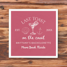 Senaste sammandrabbningen på partiet Kusten Beach  Pappersservett