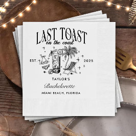 Senaste sammandrabbningen på partiet Kusten Beach  Pappersservett