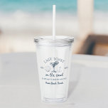 Senaste sammandrabbningen på partiet Kusten Beach  Take Away Mugg<br><div class="desc">Sip i stil med den sista skon på Kusten-biskopspartiet (Acrylic Tumbler). Perfekt för möhippor på stranden, den här hållbara tumören har en levande strandtematerad design och en lekfull slogan. Den är gjord av högkvalitativ akryl och är idealisk för dina favoritdrycker när du firar. Det säkra locket och det återanvändbara sugröret...</div>