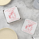 Senaste sammandrabbningen på partiet Kusten Beach  Underlägg Papper Kvadrat<br><div class="desc">Bygg kuststräckan med "Last Toast on the Kusten Beach Bachelorette Party Square Papper Underlägg", en härlig blandning av personlig lyx och bredvid firande. De här pappra underläggen är mer än bara funktionsdugliga. De är en snyggt påstående biet som höjer din servitris. Bild är ett trendig och coola social-klubb där var...</div>