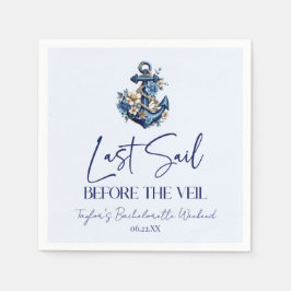 Senaste segel före Veil Bachelorette Helg Party Pappersservett