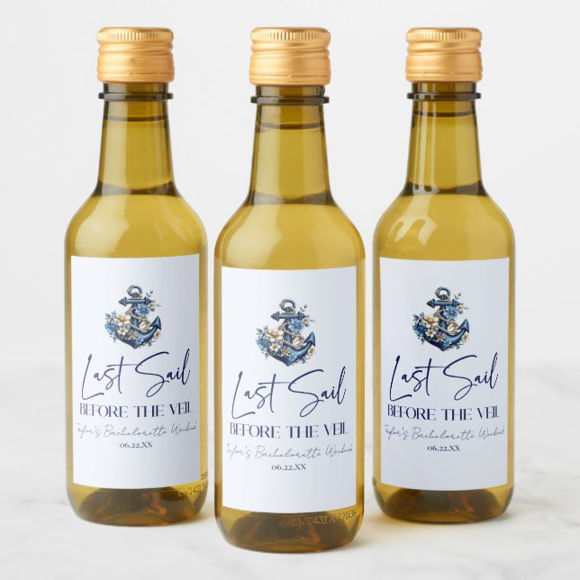 Senaste segel före Veil Bachelorette Helg Party Vinetikett (Flaskor)