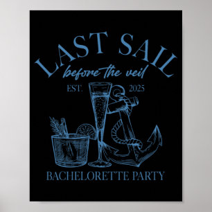 Senaste segel före Veil Bride Squad Nautical Bac Poster