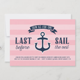 Senaste segel | Nautical Bachelorette Party Inbjudningar