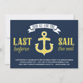 Senaste segel | Nautical Bachelorette Party Inbjudningar