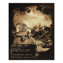 Senaste signalen - Techno-Dystopian Streetwear Fototryck