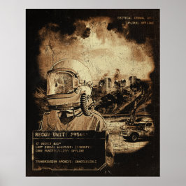 Senaste signalen - Techno-Dystopian Streetwear Poster