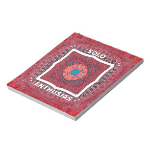 Senaste Sindhi Indus Craft Ajrak Design Art Anteckningsblock