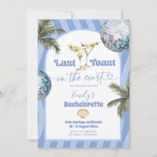 Senaste skål på kusten Bachelorette Itinerary Inbjudningar