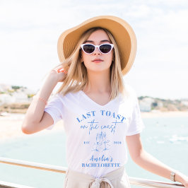 Senaste skål på kusten-blodiga bachelorette-partie t shirt