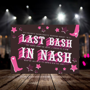 Senaste slaget i Nash Bachelorette Party Inbjudningar