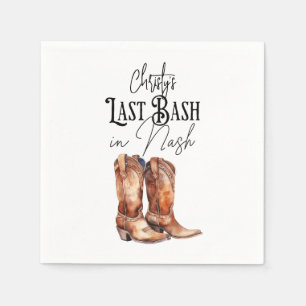 Senaste slaget i Nash Cowgirl Boots Nashville Pappersservett