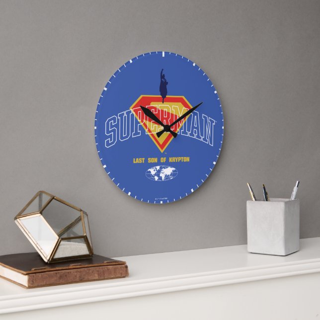 Senaste Son till Krypton Emblem Stor Klocka (Kontor)