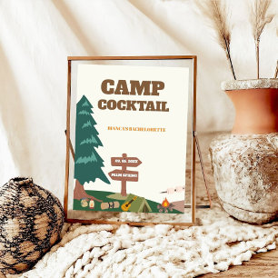 Senaste spår före skylten till Veil Camp Cocktail Poster