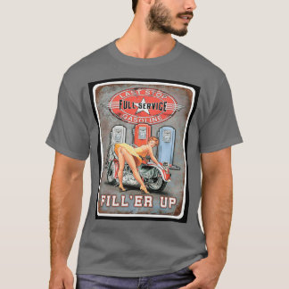 Senaste stoppning av Bikerna Garage Pin Up Girl-mo T Shirt