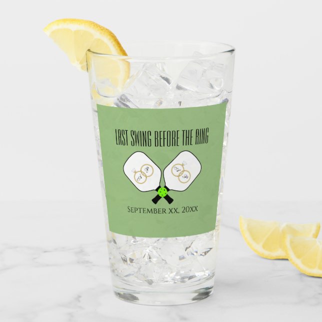 Senaste svängningen före Ring Bröllop-picklebollen Glaskopp (Framsida Ice)