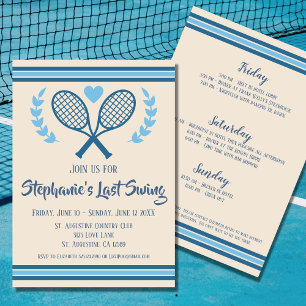 Senaste Swing Tennis Land Klubb Bachelorette Inbjudningar