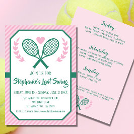 Senaste Swing Tennis Land Klubb Bachelorette Inbjudningar