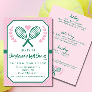 Senaste Swing Tennis Land Klubb Bachelorette Inbjudningar
