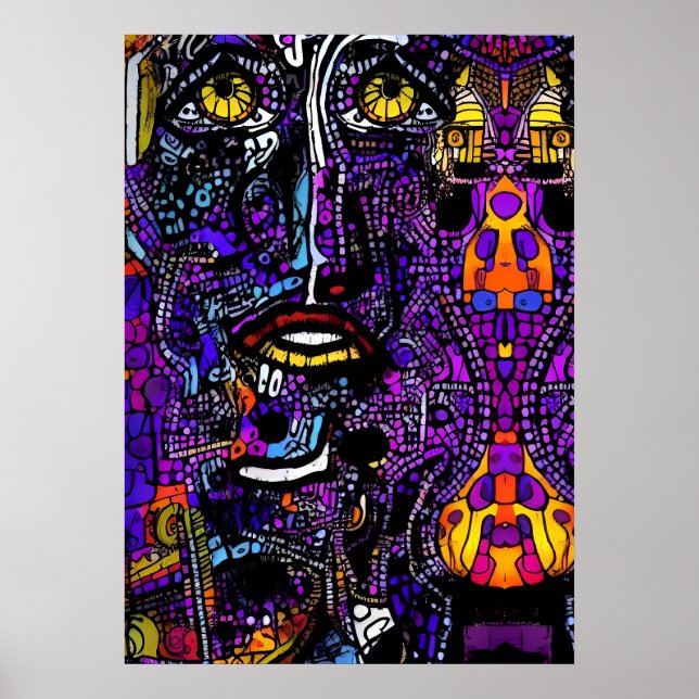Senaste tankarna på konstauktionen - Ken Gage Art Poster (Framsidan)